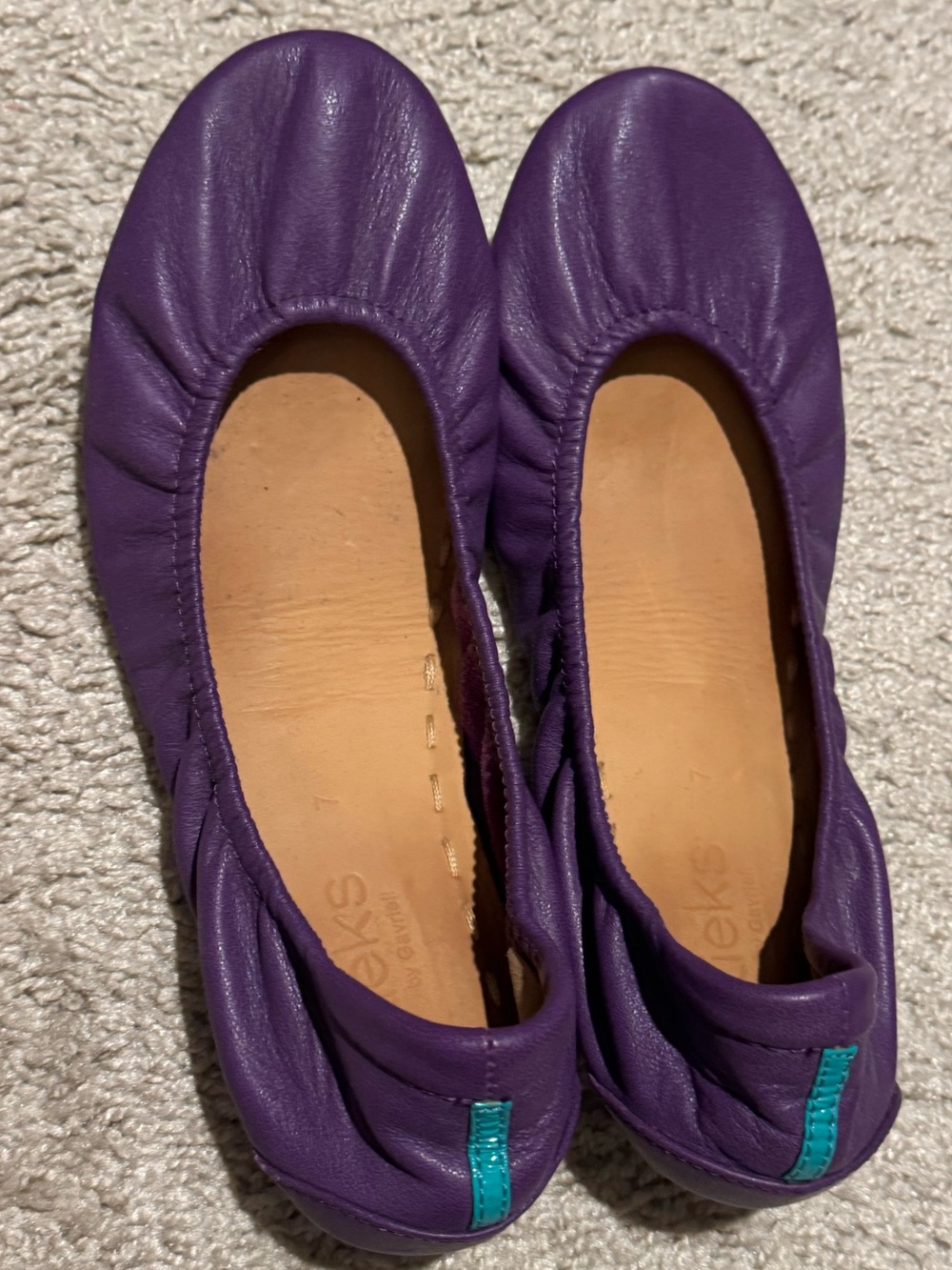 Tieks Womens Ballet Flats in Purple- Woman’s size 7